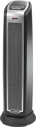 Lasko - Ceramic Tower Heater w/ Remote - Black_1