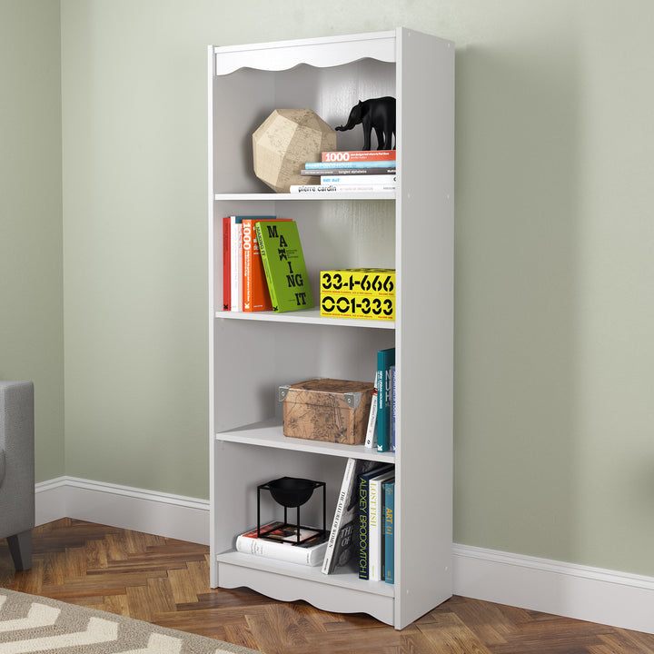 CorLiving - Hawthorne 4 Shelf Bookcase in - White_4