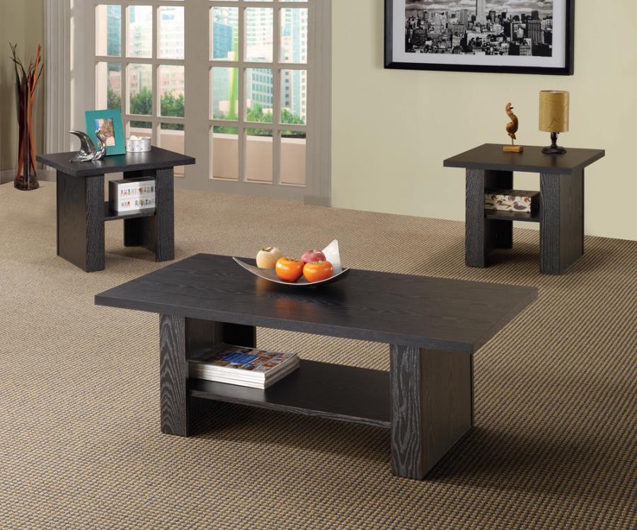 3-piece Occasional Table Set Black Oak_0