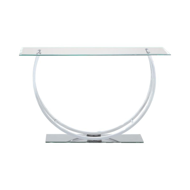 U-shaped Sofa Table Chrome_3