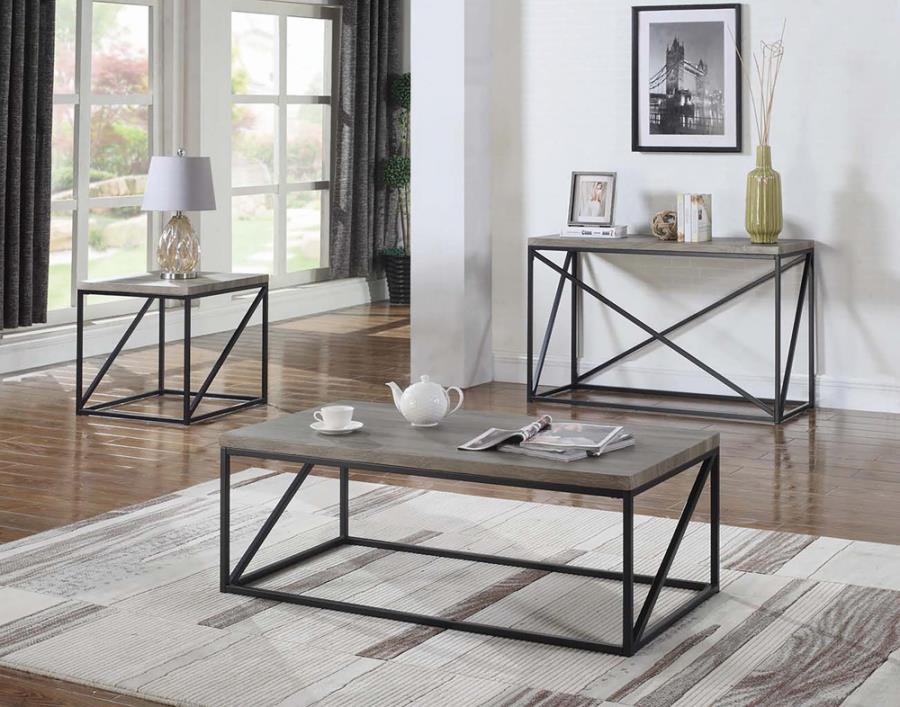 Square End Table Sonoma Grey_1