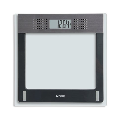 Clear Glass Digital Talking Bathroom Scale_0