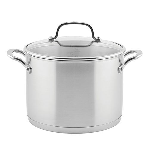 8qt Stainless Steel 3-Ply Stockpot w/ Lid_0