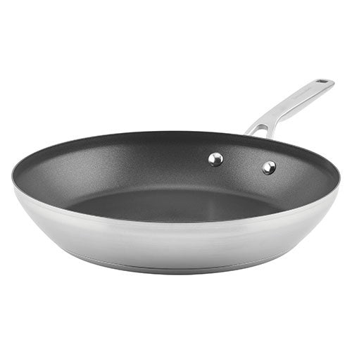 12" Stainless Steel 3-Ply Nonstick Fry Pan_0