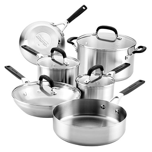 10pc Stainless Steel Cookware Set_0