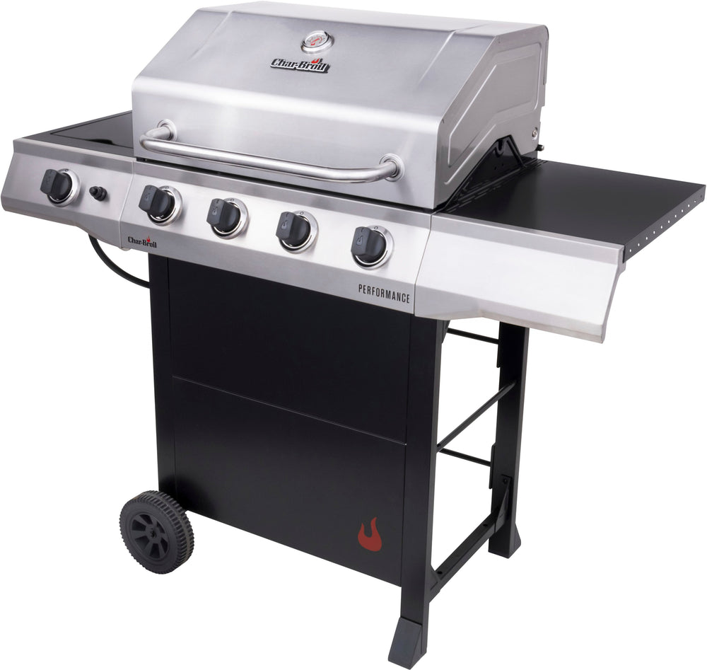 Char-Broil Performance Series 4-Burner Gas Grill with Cart - Stainless Steel and Black - Stainless Steel and Black_1