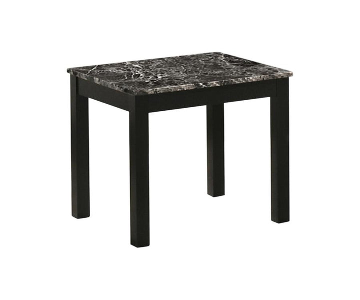 Faux Marble Rectangle 3-piece Occasional Table Set Black_1