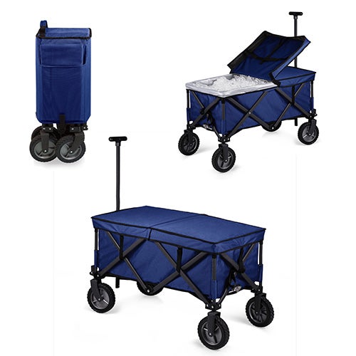 Adventure Wagon Elite Portable Utility Wagon w/ Table & Liner Blue_0