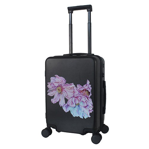 20" Hardside Carry-On Surface Of Beauty Peonies Collection Black Onyx_0