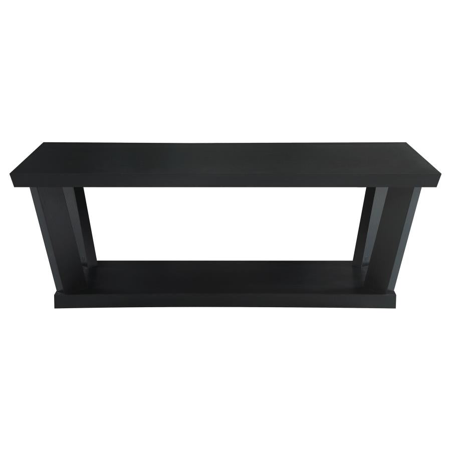 3-piece Occasional Set with Open Shelves Black_3