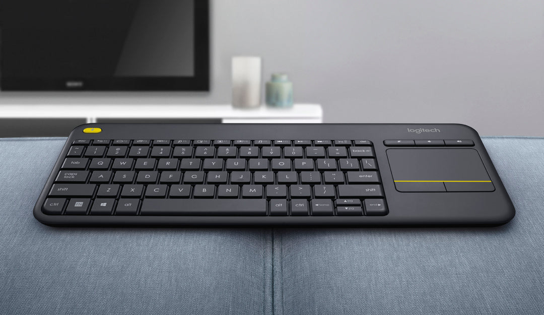 Logitech - K400 Plus TKL Wireless Membrane Keyboard for PC/TV/Laptop/Tablet with Built-in Touchpad - Black_3