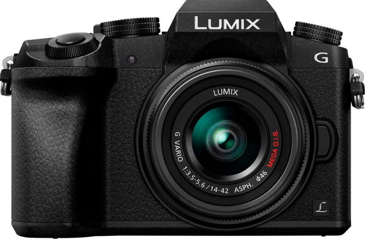Panasonic - LUMIX G7 Mirrorless 4K Photo Digital Camera Body with 14-42mm f3.5-5.6 II Lens - DMC-G7KK - Black_0