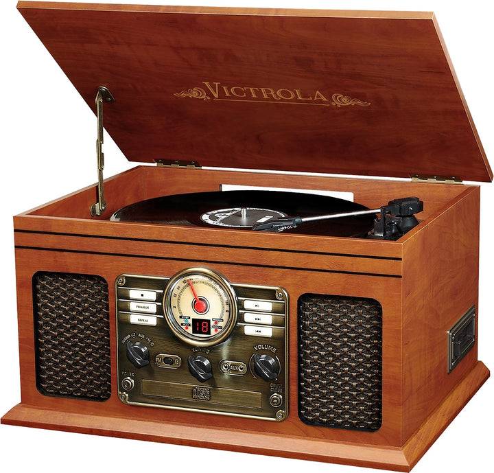 Victrola - Bluetooth Stereo Audio System - Mahogany_0