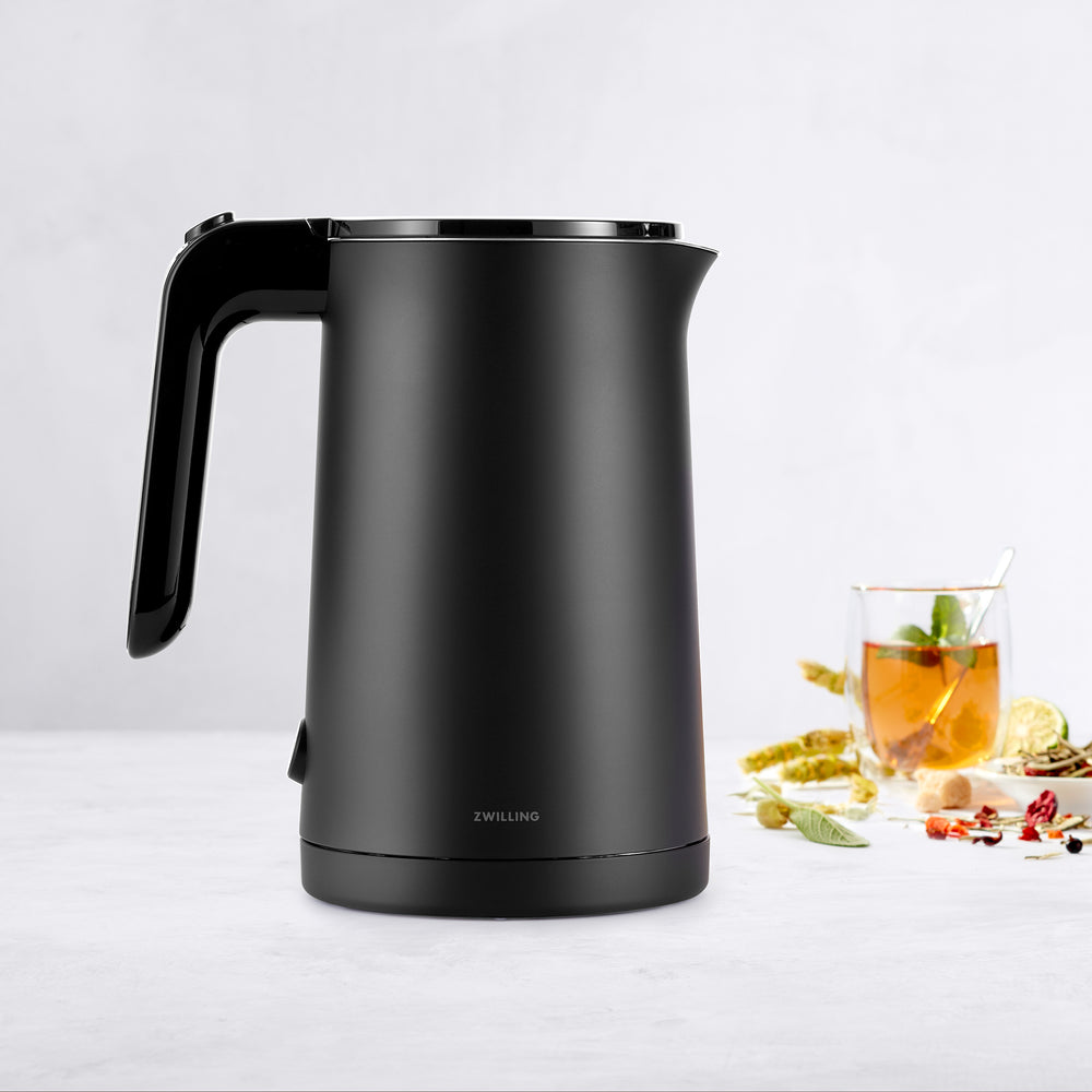 ZWILLING Enfinigy Cool Touch 1-Liter Electric Kettle, Cordless Tea Kettle & Hot Water - Black - Black_1