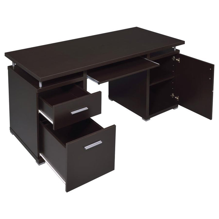 Tracy 2-drawer Computer Desk Cappuccino_4