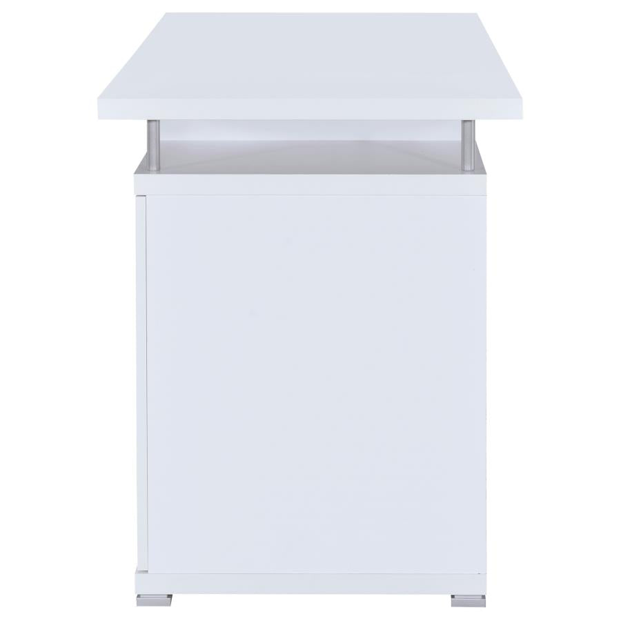 Tracy 2-drawer Computer Desk White_5