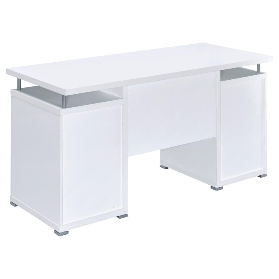 Tracy 2-drawer Computer Desk White_6