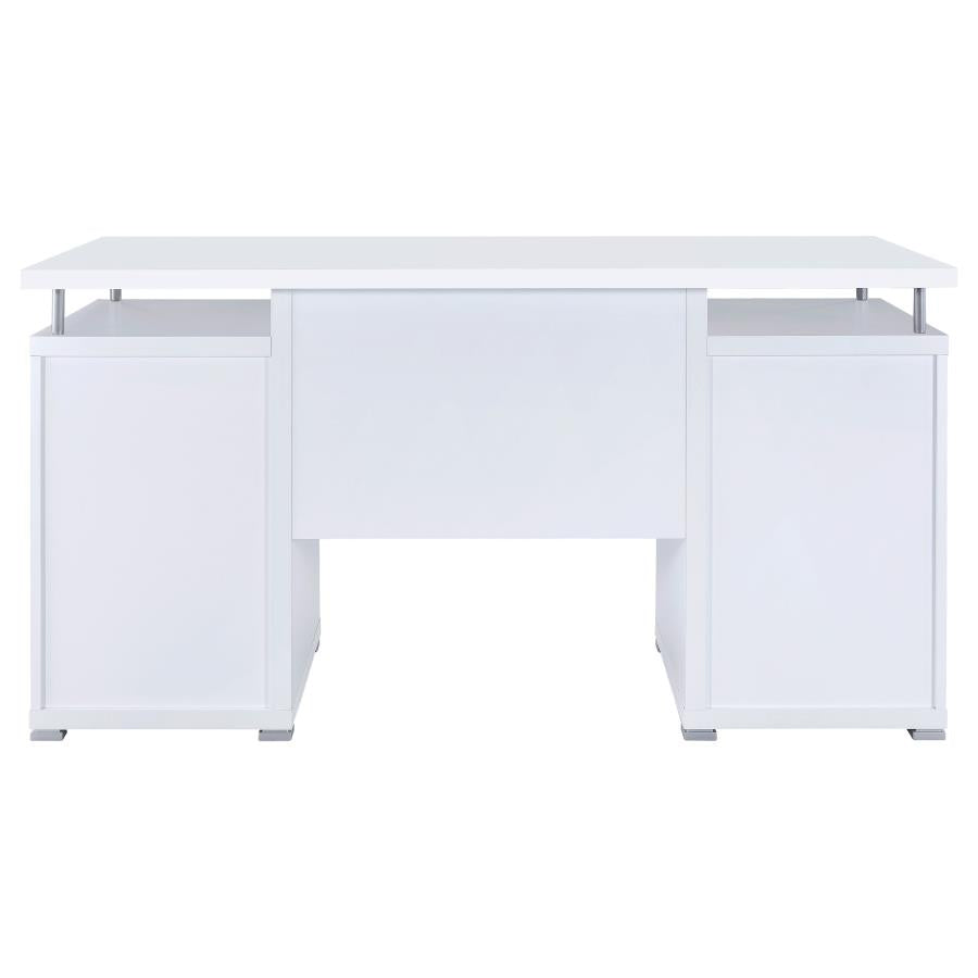 Tracy 2-drawer Computer Desk White_7