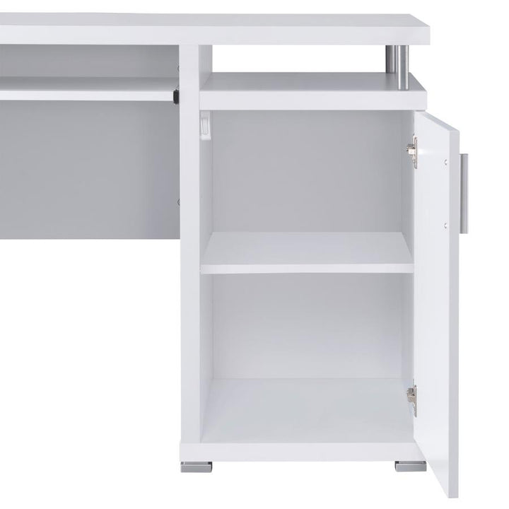 Tracy 2-drawer Computer Desk White_9