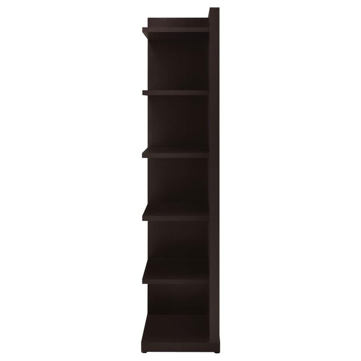 6-tier Corner Bookcase Cappuccino_3