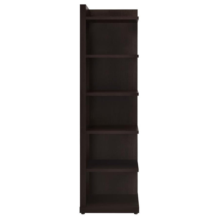 6-tier Corner Bookcase Cappuccino_6