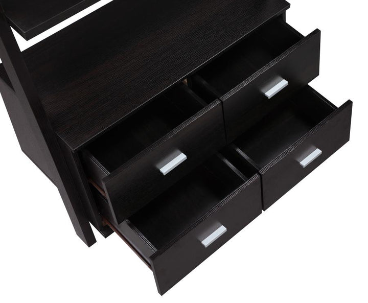 Bower 4-drawer Storage Bookcase Cappuccino_2