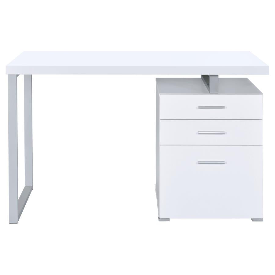 Brennan 3-drawer Office Desk White_5