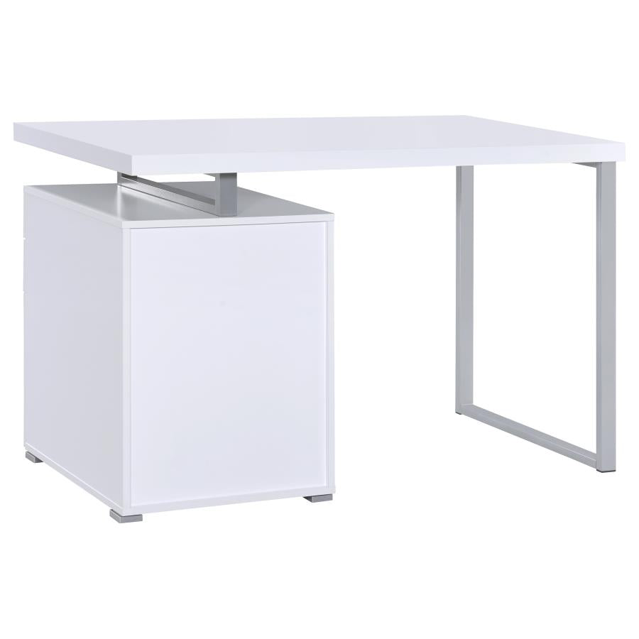 Brennan 3-drawer Office Desk White_7