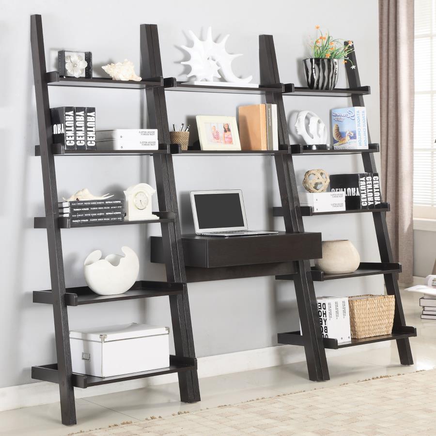 Bower 5-shelf Ladder Bookcase Cappuccino_4