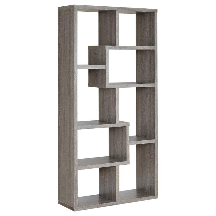 Theo 10-shelf Bookcase Weathered Grey_6
