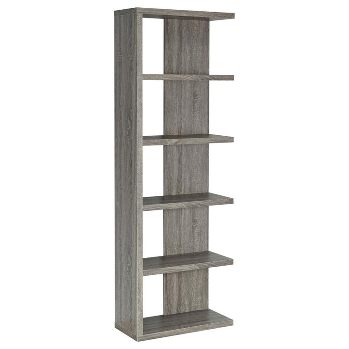 5-tier Bookcase Weathered Grey_2
