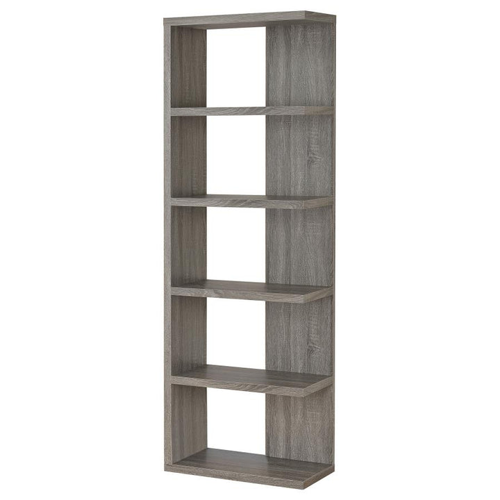 5-tier Bookcase Weathered Grey_4
