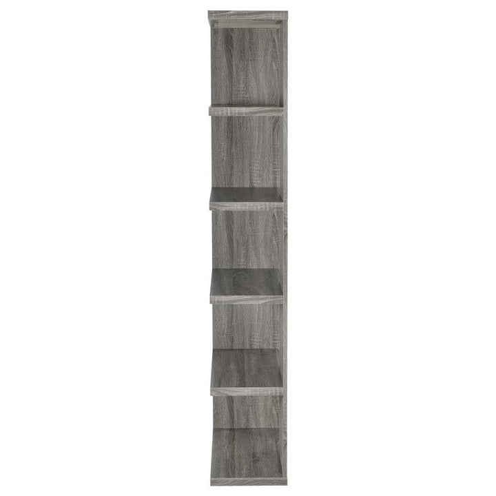 5-tier Bookcase Weathered Grey_5