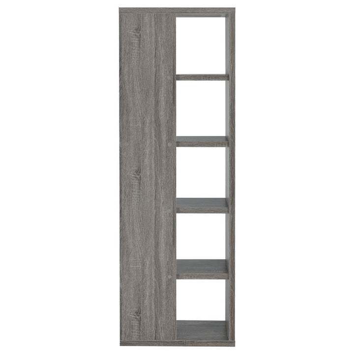 5-tier Bookcase Weathered Grey_6