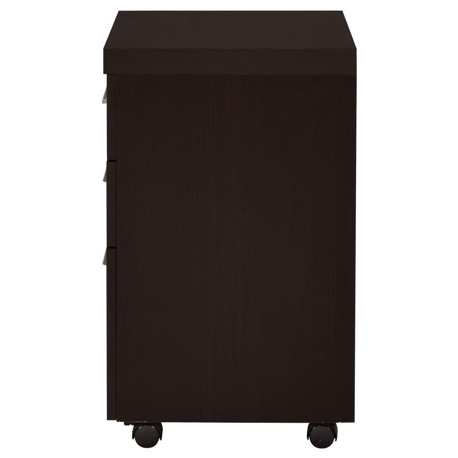 Skeena 3-drawer Mobile Storage Cabinet Cappuccino_9