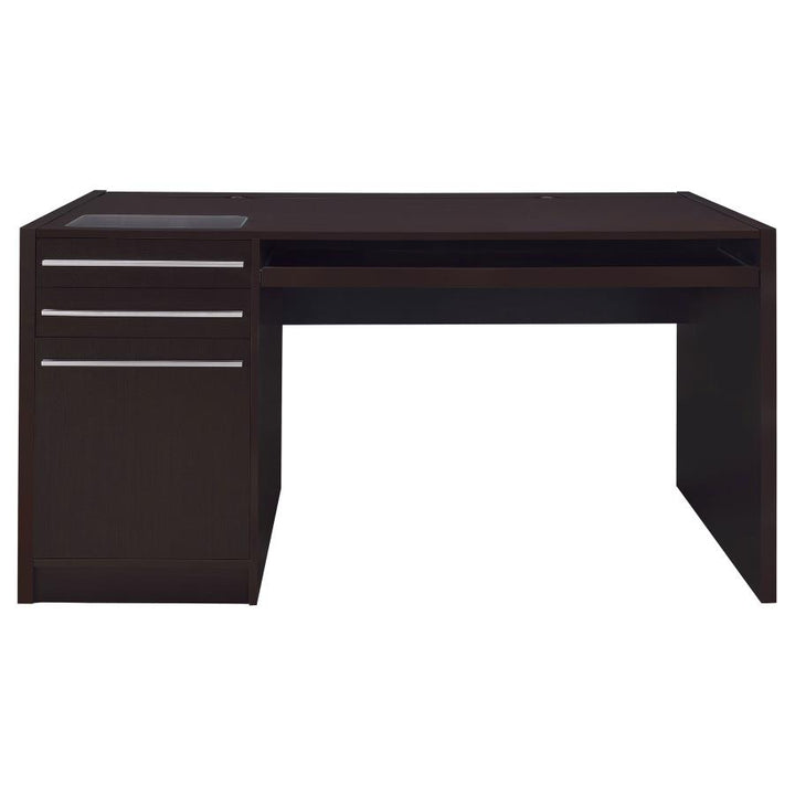 Halston 3-drawer Connect-it Office Desk Cappuccino_5