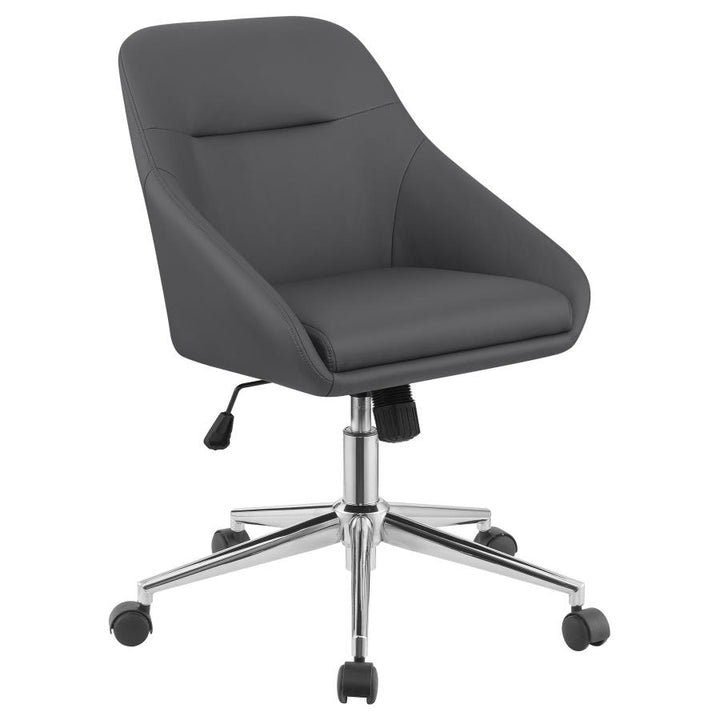 Upholstered Office Chair with Casters_1