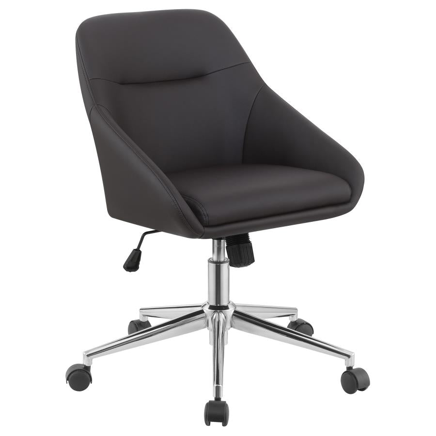 Upholstered Office Chair with Casters_1