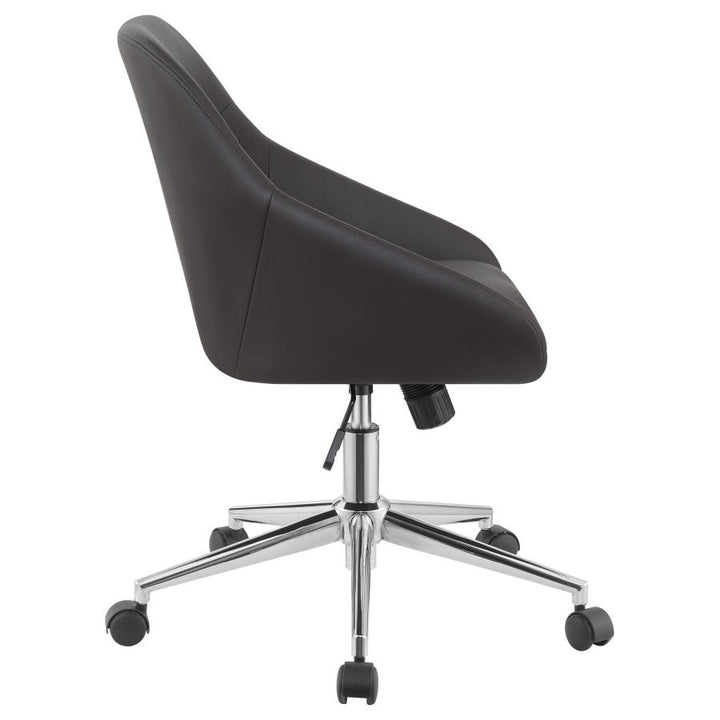 Upholstered Office Chair with Casters_4