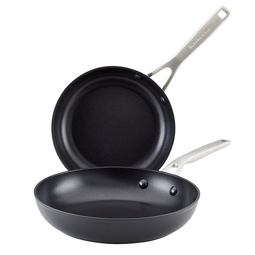 Hard-Anodized Induction 2pc Fy Pans 8.25" & 10"_0