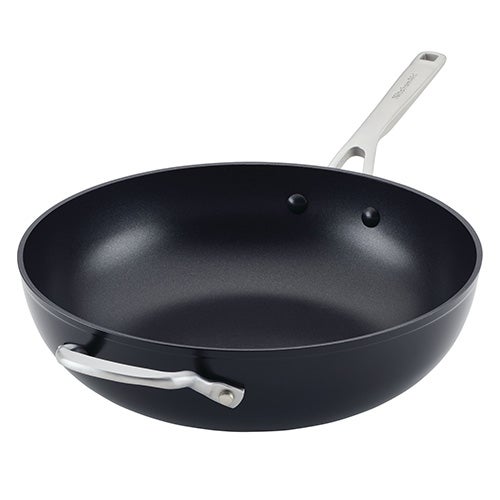 12.25" Hard Anodized Induction Nonstick Open Stir Fry Pan_0