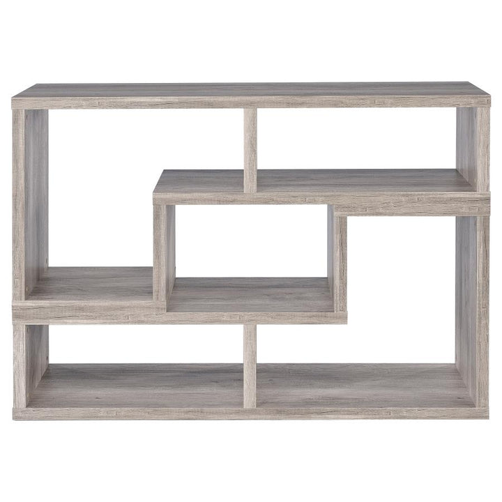 Velma Convertable Bookcase and TV Console Grey Driftwood_11