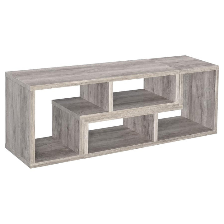 Velma Convertable Bookcase and TV Console Grey Driftwood_14