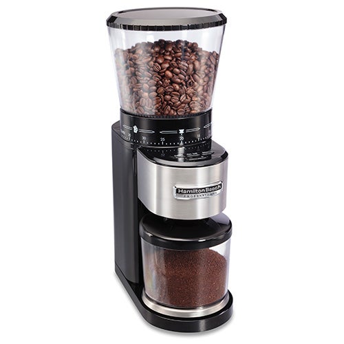 Conical Digital Burr Coffee Grinder Stainless Steel_0