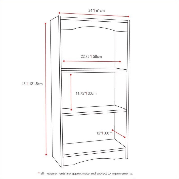 Sonax - 3-Shelf Bookcase - Black_1