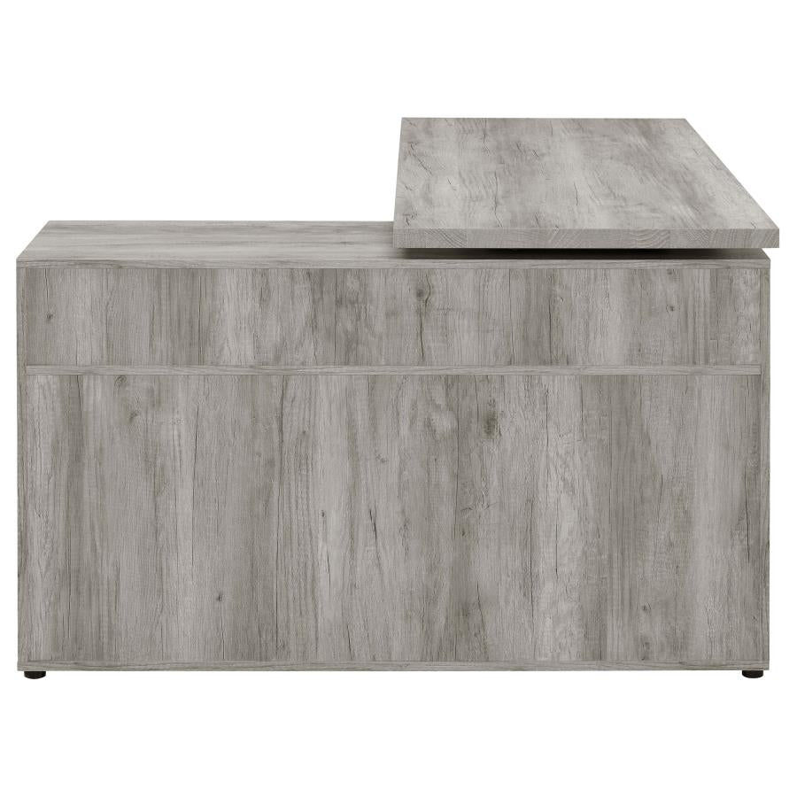 Hertford L-shape Office Desk with Storage Grey Driftwood_10