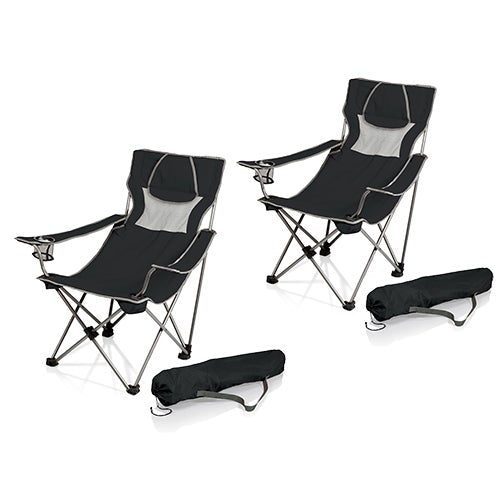 Campsite Camp Chair Black w/ Gray Accents - Set of 2_0