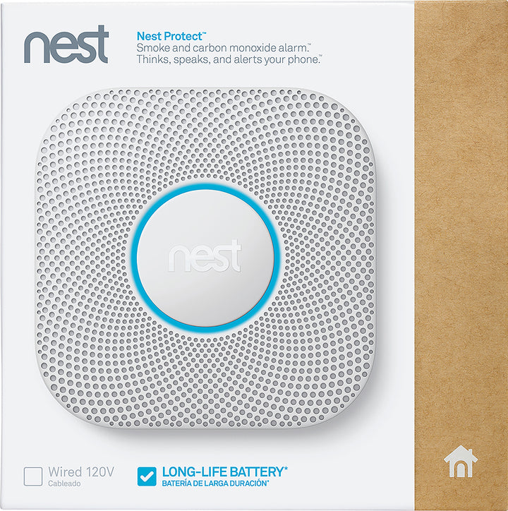 Google - Nest Protect 2nd Generation (Battery) Smart Smoke/Carbon Monoxide Alarm - White_6