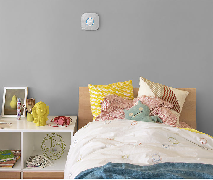 Google - Nest Protect 2nd Generation (Battery) Smart Smoke/Carbon Monoxide Alarm - White_5