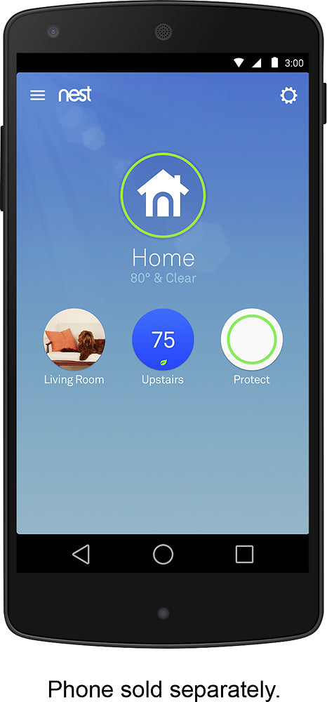 Google - Nest Protect 2nd Generation (Battery) Smart Smoke/Carbon Monoxide Alarm - White_1